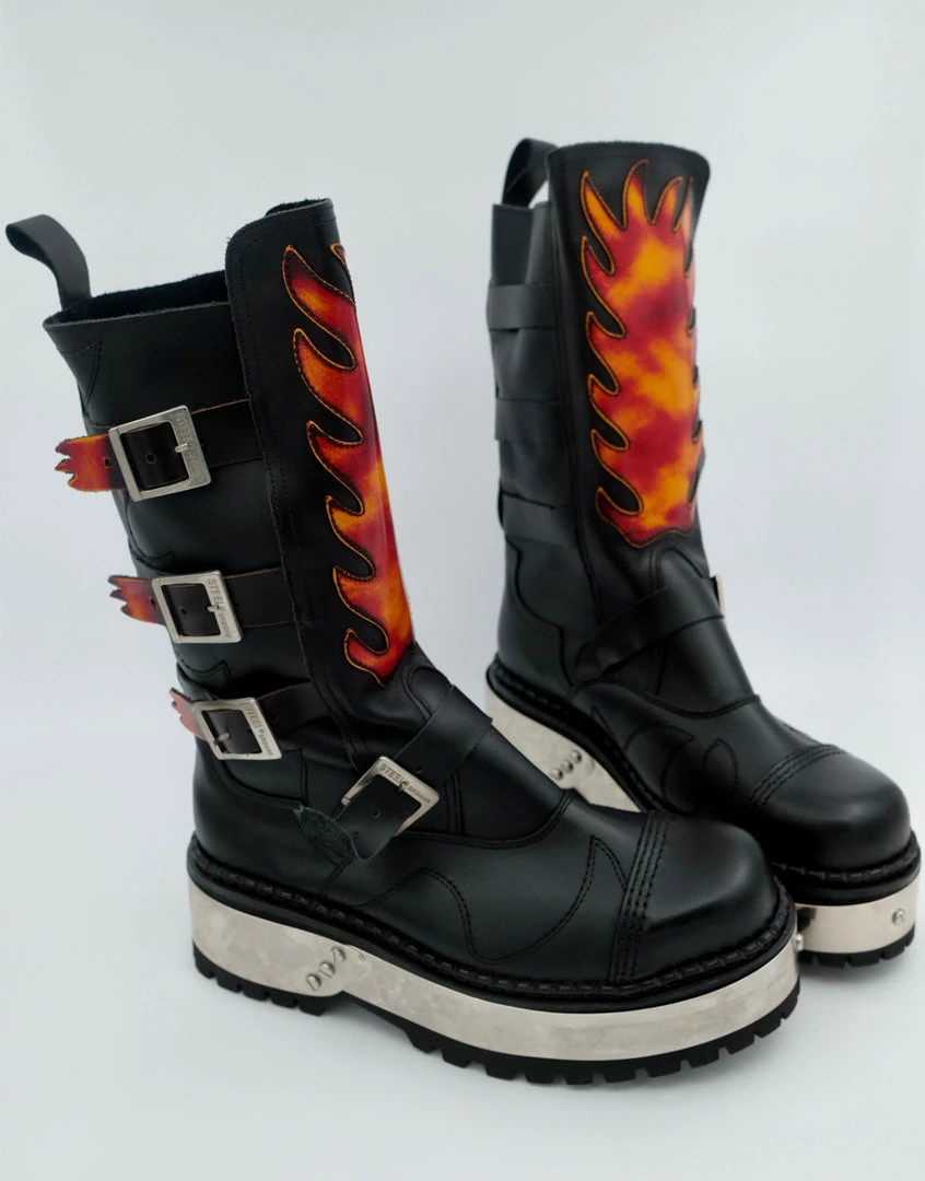 Trash And Vaudeville Fire Punk Boot