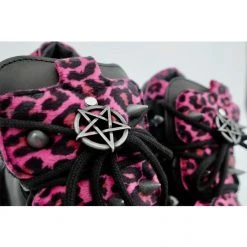 New Rock Black Pink Leopard Men