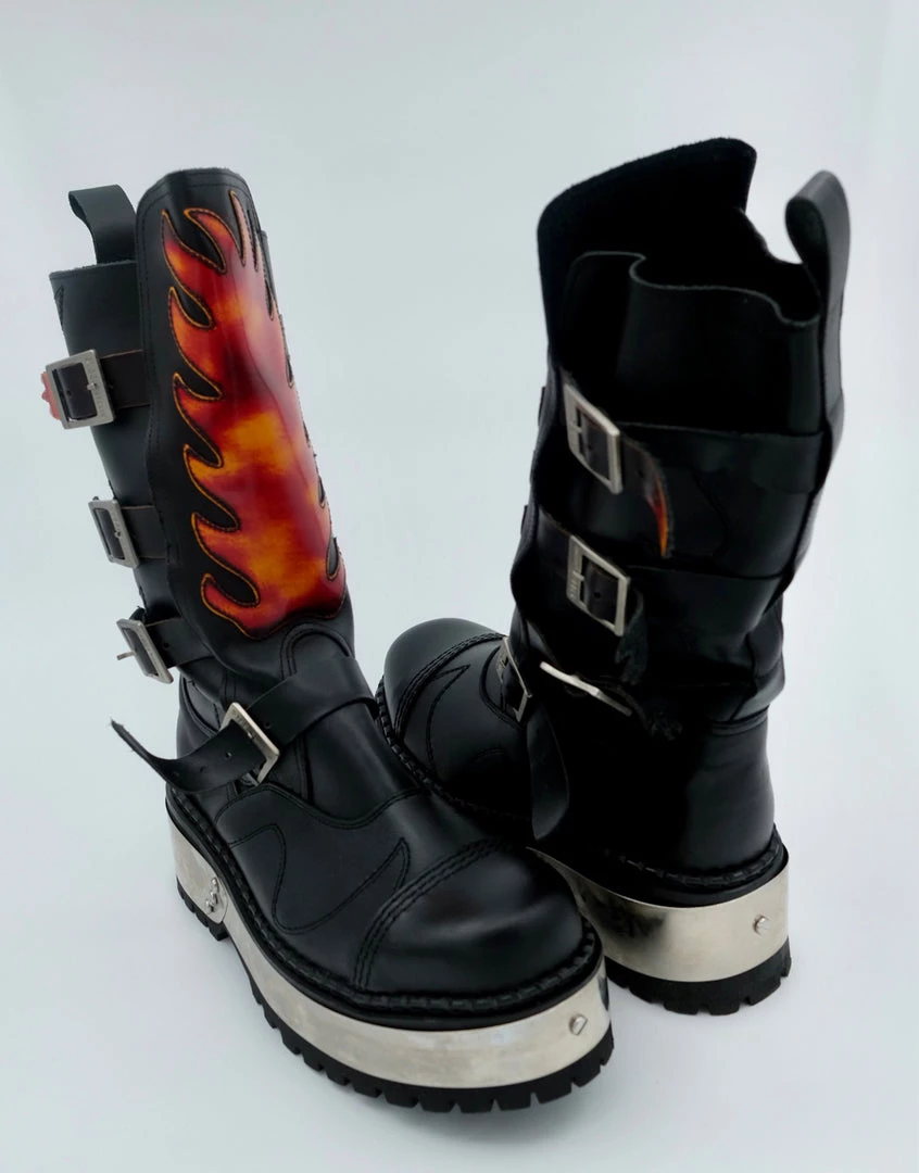 Trash And Vaudeville Fire Punk Boot