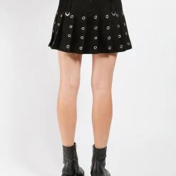 Tripp NYC Women SUPER ROCKER SKIRT SILVER