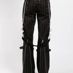Trippnyc.com Women STRIPE SUPER D-RING PANT