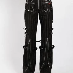 Trippnyc.com Women STRIPE SUPER D-RING PANT