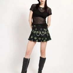 Tripp Darkstreet MARY CHAIN PLEATED SKIRT GRASS Women