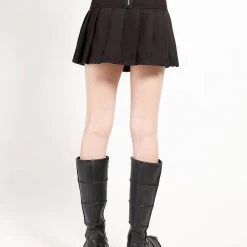 Tripp Darkstreet MARY CHAIN PLEATED SKIRT BLACK