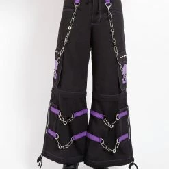 Tripp Darkstreet Men SKULL ZIP OFF PANT PURPLE