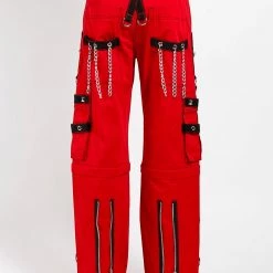Tripp NYC DARK CUFF PANT RED