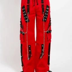 Tripp NYC DARK CUFF PANT RED