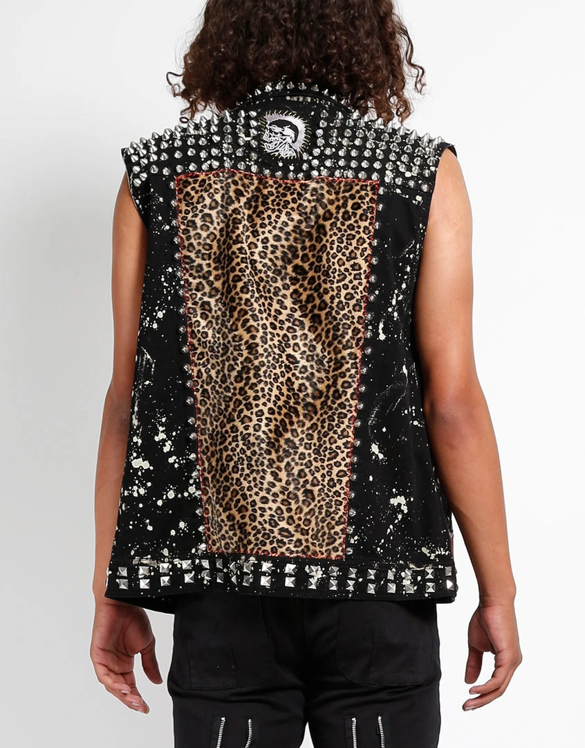 Tripp NYC Hand Studded Punk Vest Men