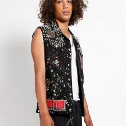 Tripp NYC HAND STUDDED PUNK VEST