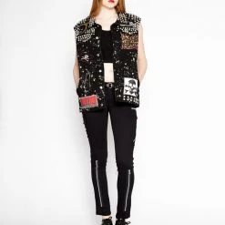 Tripp NYC HAND STUDDED PUNK VEST