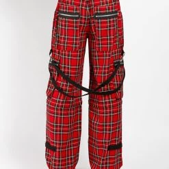 Tripp Darkstreet Red Plaid Clash Pant