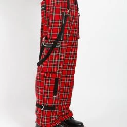 Tripp Darkstreet Red Plaid Clash Pant