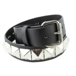 Trash And Vaudeville Single Pyramid Stud Belt