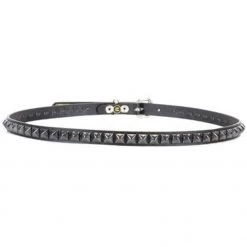 Trash And Vaudeville Black/Black Belt -1 Row 1/2" Pyramid Men