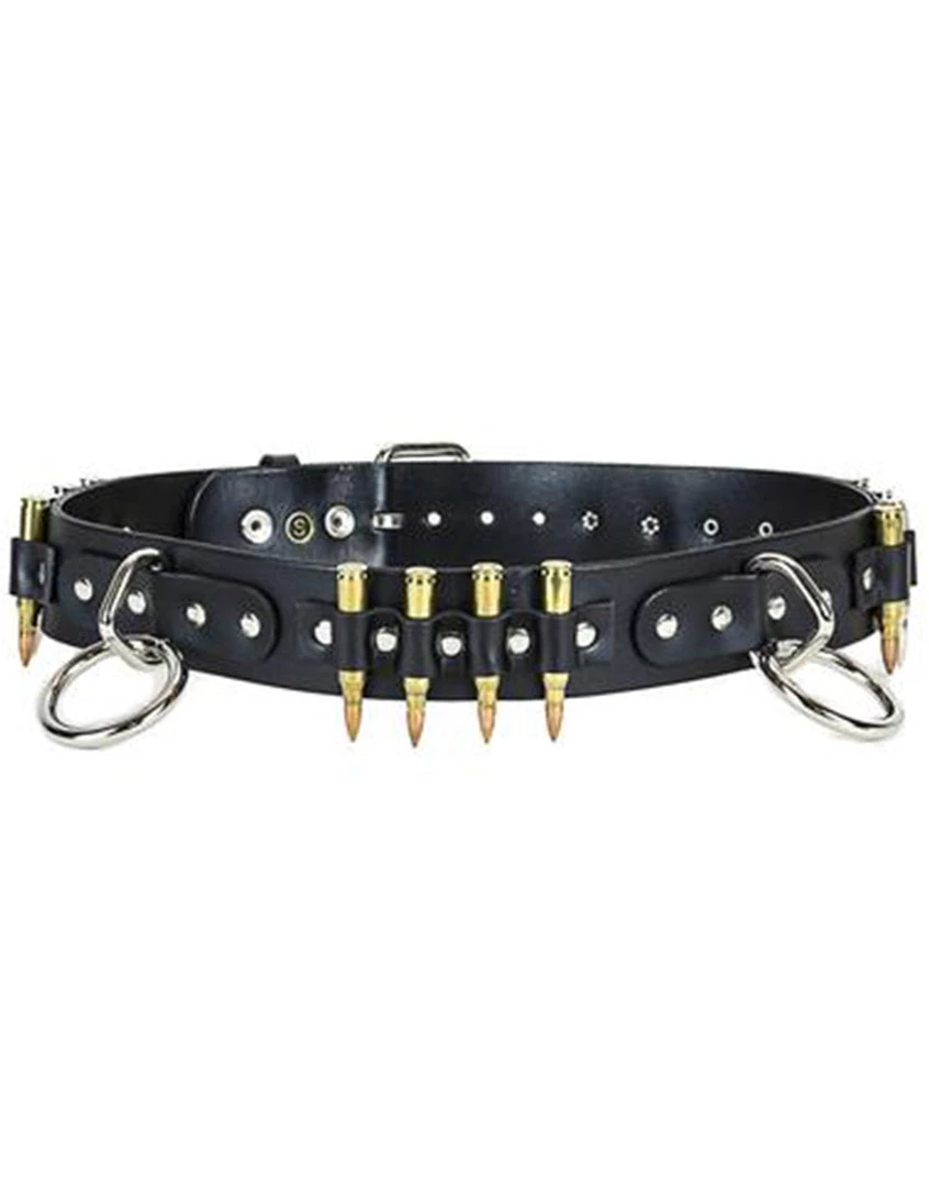 Trash And Vaudeville Men Bullet D Ring Belt