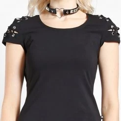 Royal Bones Women Eyelet Top