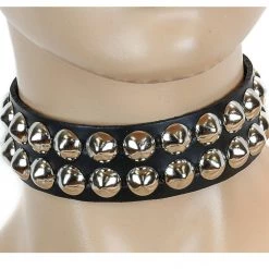 Trash And Vaudeville Choker - 2 Row Cone Women