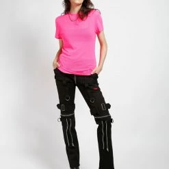 Trippnyc.com SHORT SLEEVE FISHNET PINK