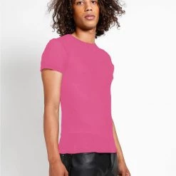 Trippnyc.com SHORT SLEEVE FISHNET PINK