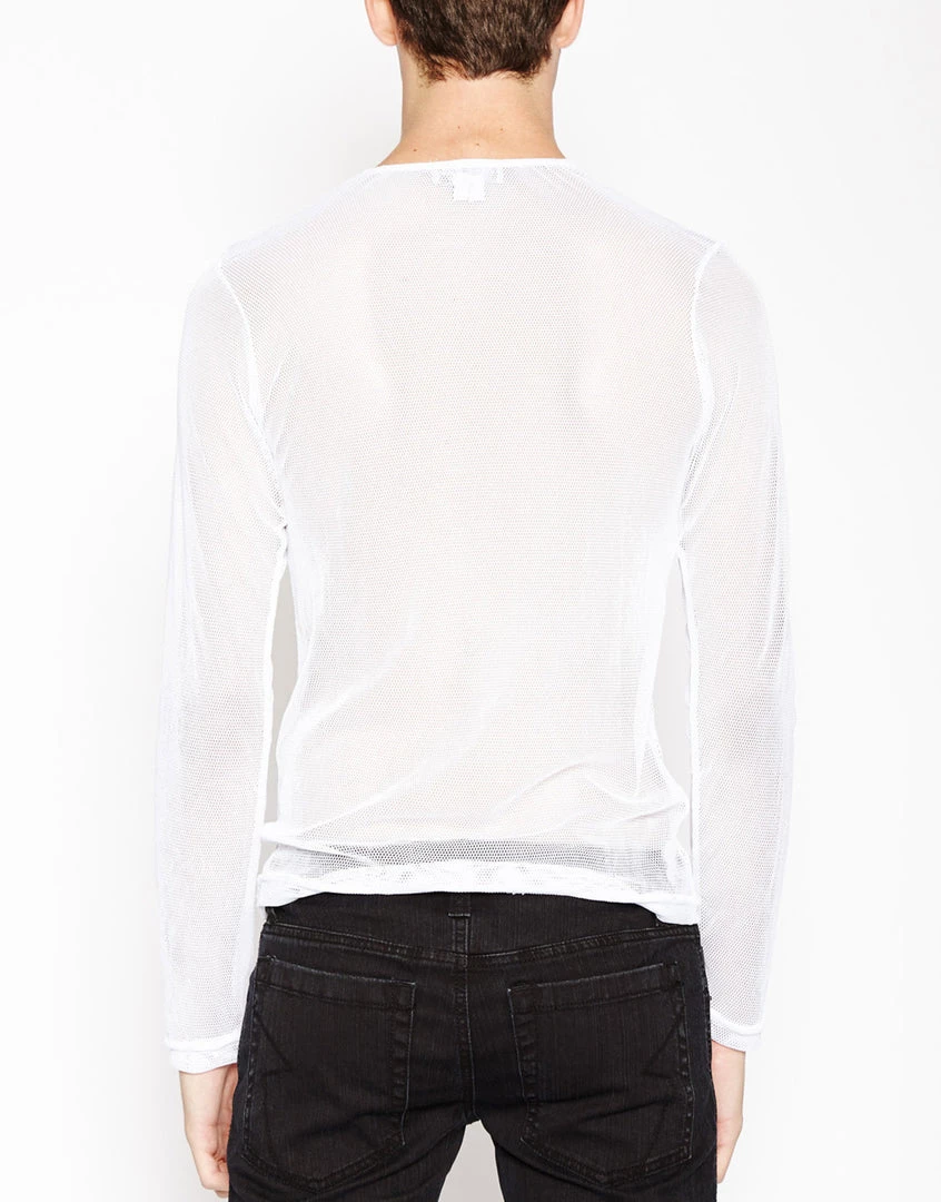 Tripp NYC Fishnet Long Sleeve Top