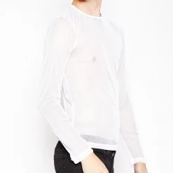 Tripp NYC Fishnet Long Sleeve Top