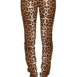 Tripp NYC Jungle Jeans Leopard Print Women