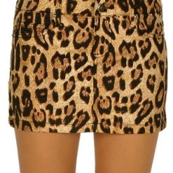 Tripp NYC Mini Skirt Leopard Print Women