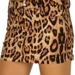 Tripp NYC Mini Skirt Leopard Print Women