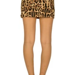 Tripp NYC Mini Skirt Leopard Print Women