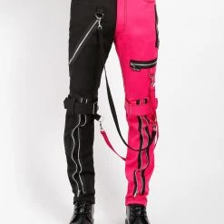 Trippnyc.com Men SPLIT LEG BONDAGE PANT PINK