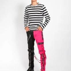 Trippnyc.com Men SPLIT LEG BONDAGE PANT PINK