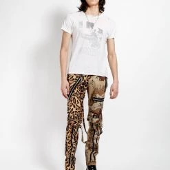 Trippnyc.com SPLIT LEG BONDAGE PANT LEOPARD AND SAND CAMO Men