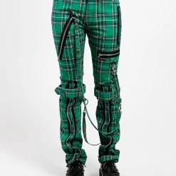 Tripp NYC BONDAGE PANT GREEN PLAID Men