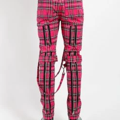 Tripp NYC Men Plaid Bondage Pant
