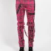 Tripp NYC Men Plaid Bondage Pant