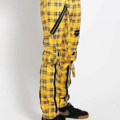 Tripp NYC Men BONDAGE PANT YELLOW PLAID