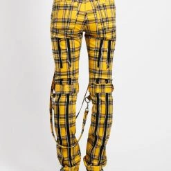 Tripp NYC Men BONDAGE PANT YELLOW PLAID