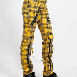 Tripp NYC Men BONDAGE PANT YELLOW PLAID