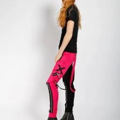 Trippnyc.com Women SPLIT LEG RAGE PANT PINK