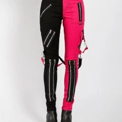 Trippnyc.com Women SPLIT LEG RAGE PANT PINK