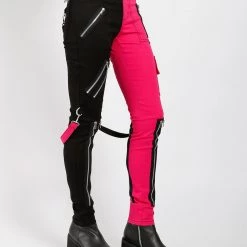 Trippnyc.com Women SPLIT LEG RAGE PANT PINK