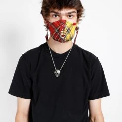 Trippnyc.com SPLIT & STUDS FACE COVER Men