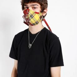 Trippnyc.com SPLIT & STUDS FACE COVER Men