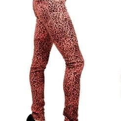 Tripp NYC T Back Jeans Pink Cheetah Print Women