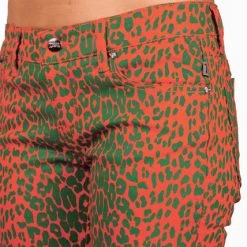 Tripp NYC Women T Back Jeans Leopard Print