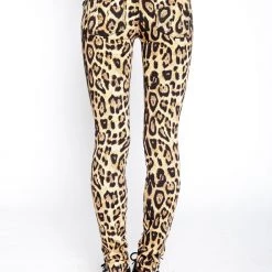 Tripp NYC Women T Back Jeans Leopard Print