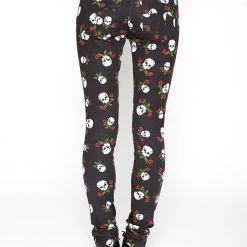 Tripp NYC T Back Jeans Skull & Roses Print Women