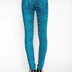 Tripp NYC TURQUOISE LEOPARD T-BACK JEAN Women