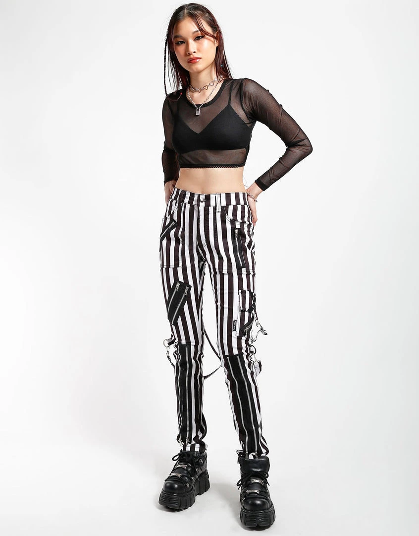 Tripp NYC CLASSIC SLIM LEG BONDAGE PANT MEDIUM STRIPE