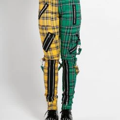 Trippnyc.com MADNESS PANT YELLOW/GREEN PLAID